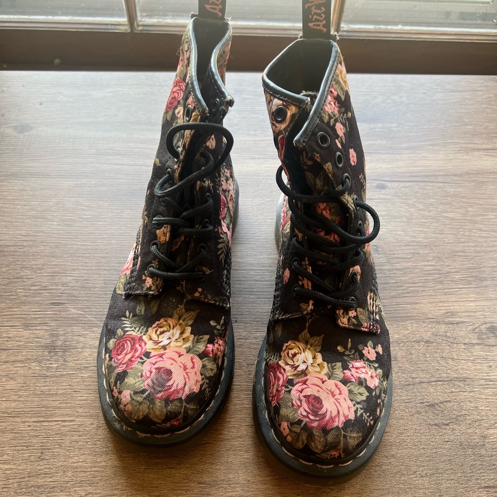 floral doc martens